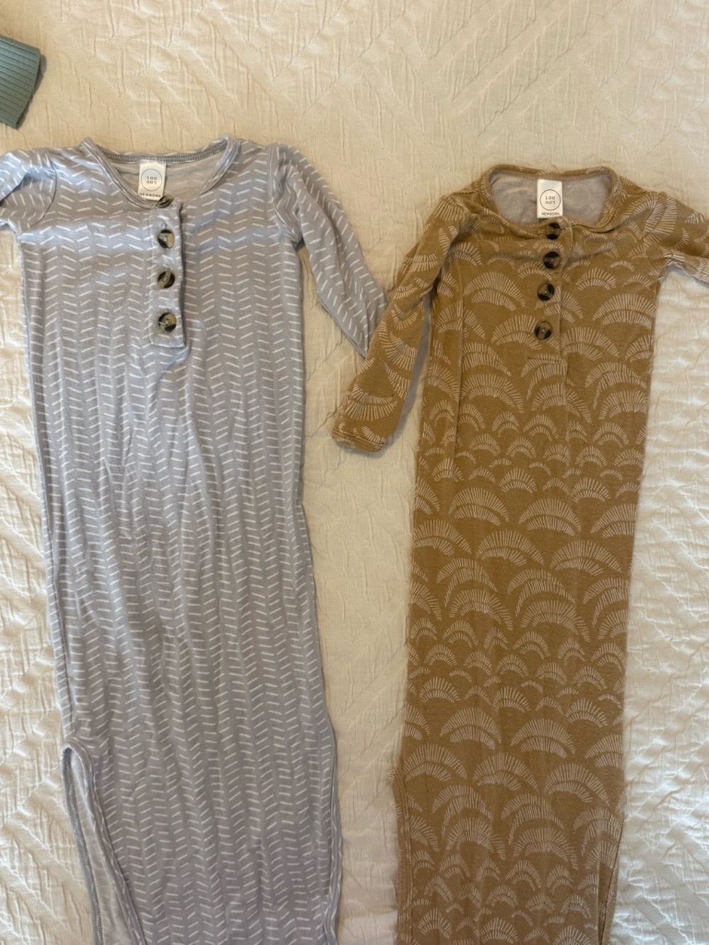Lou Lou & Company Gender Neutral Gown Bundle- Newborn-3 month size, GUC